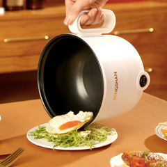 粵爾德直供 家用不粘電火鍋學生宿舍多功能電煮鍋迷你電火鍋