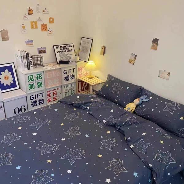 Starry Sky smile-100% complete cotton