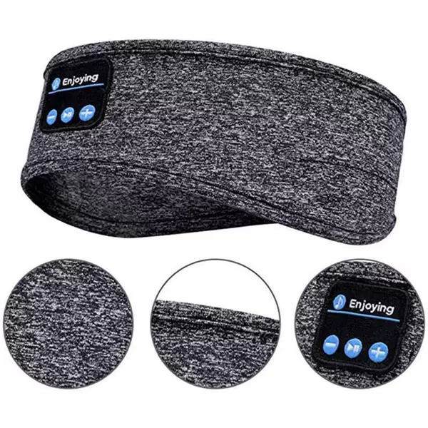 Cross-Border Hot Selling Bluetooth Music Sleep Eye Mask Headband Bluetooth Sports Headscarf Call Hairband Casual Yoga Headband