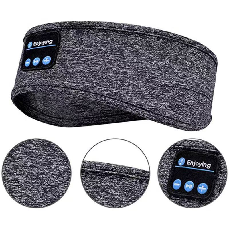 Cross-Border Hot Selling Bluetooth Music Sleep Eye Mask Headband Bluetooth Sports Headscarf Call Hairband Casual Yoga Headband