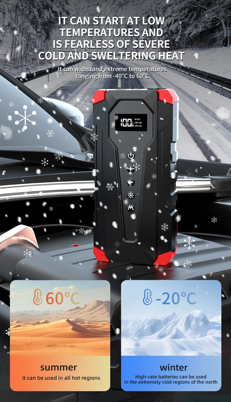 Foreign trade car air pump all-in-one machine emergency start power supply 12 portable car electric car jump starter