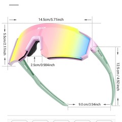 SCVCN 国境を越えた新しい男性と女性の屋外カラフルなサイクリングメガネ自転車防風サングラススポーツサングラス