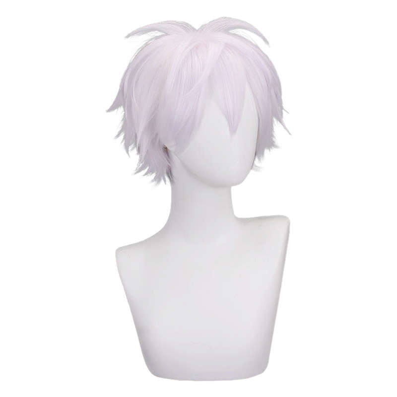 Kano manshu volver a la guerra cinco versión de distribución Wu up corto pelo luz púrpura cos anime peluca