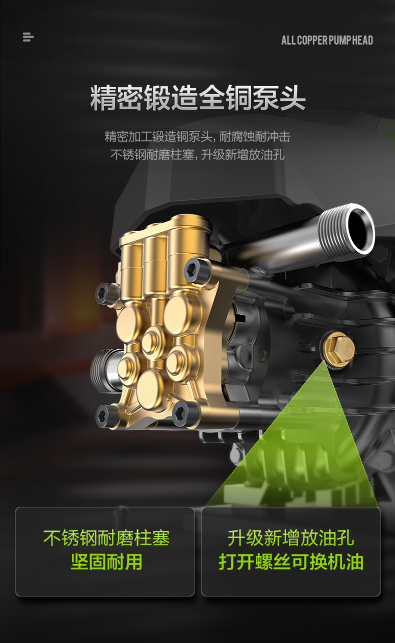 Greenfield Car Washer Xingrui S8 High-Power High-Pressure Washer 220V Car Wash Water Gun Anti-Tangle Car Wash Pump