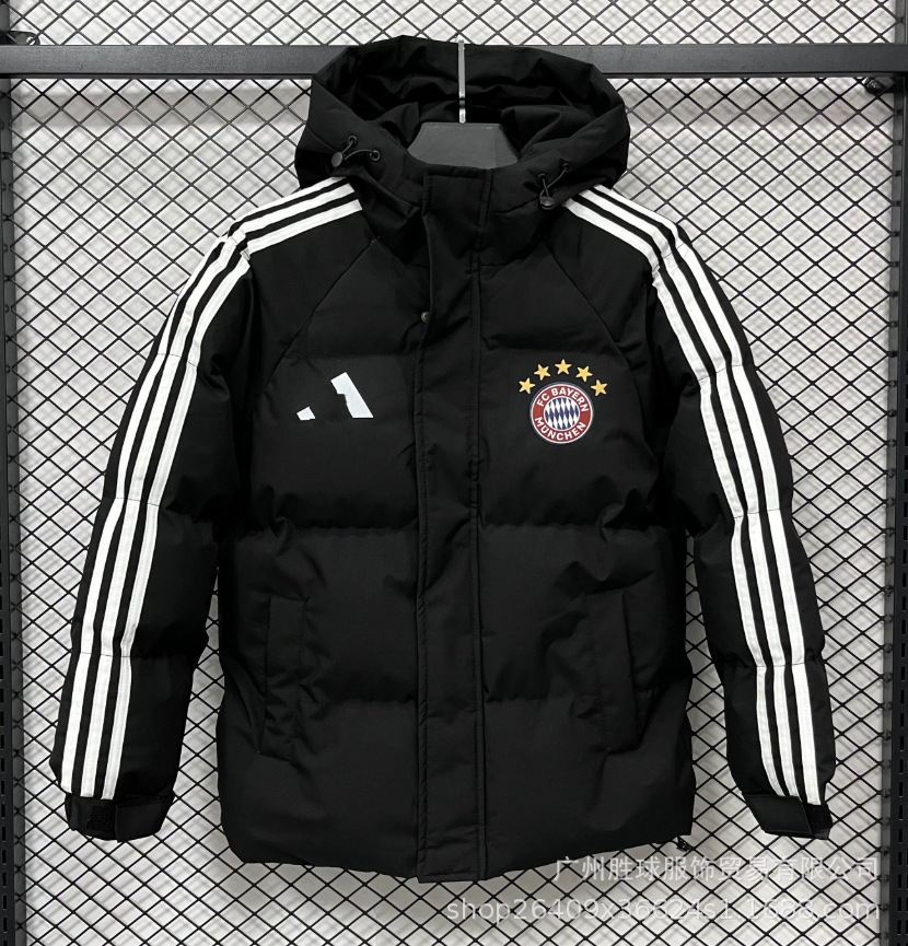 Invierno NK bordado chaqueta fluorescente de béisbol de algodón París grueso chaqueta de algodón con capuchón de fútbol abrigo cálido image 53