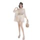 Bohemian Ethnic Style Cool Hollow Knitted Embroidery Leisure Vacation Seaside Beach Sunscreen Suit for Women