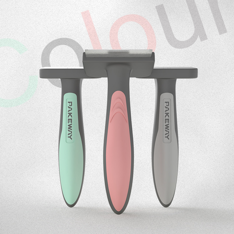 En stock peine para mascotas simple T9 depilación nudo peine esponjoso depilación aguja peine mascota limpieza gato peine