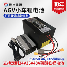 磷酸铁动力锂电池潜入式AGV小车电动车锂能锂电池48v30ah厂家供应