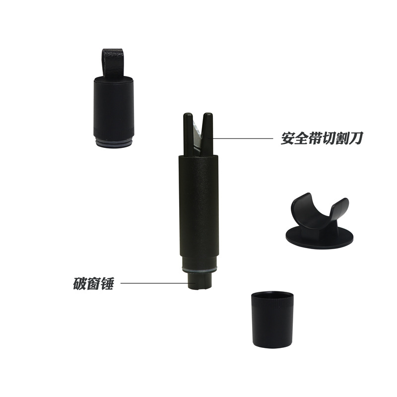 Martillo de seguridad para romper ventanas en automóviles Artefacto mágico multifuncional Escape de aguja para automóviles Escape de emergencia de un segundo