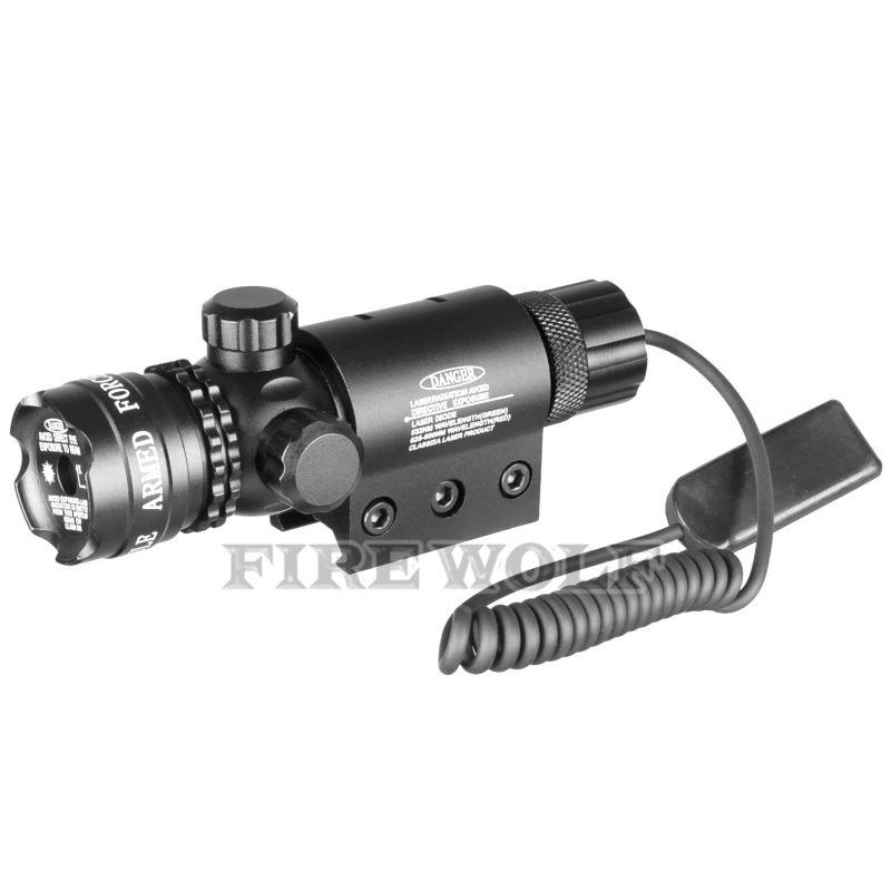 Big lamp with laser, adjustable flashlight, optics