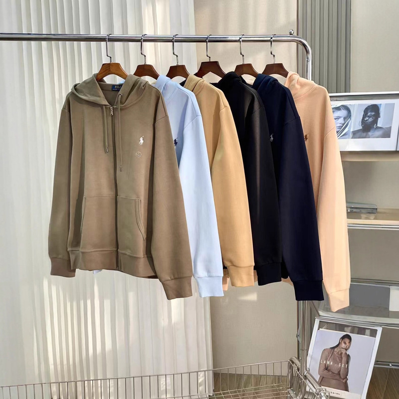 High-Quality Scanable Rl Classic Zipper Cardigan Hooded Sweatshirt