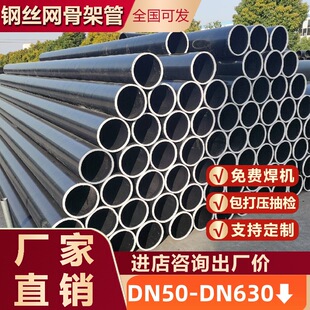 Wire Skeleton Polyethylene Composite Water Supply Pipe High Density Fire Pipe Wire Mesh Skeleton Plastic Composite Pipe