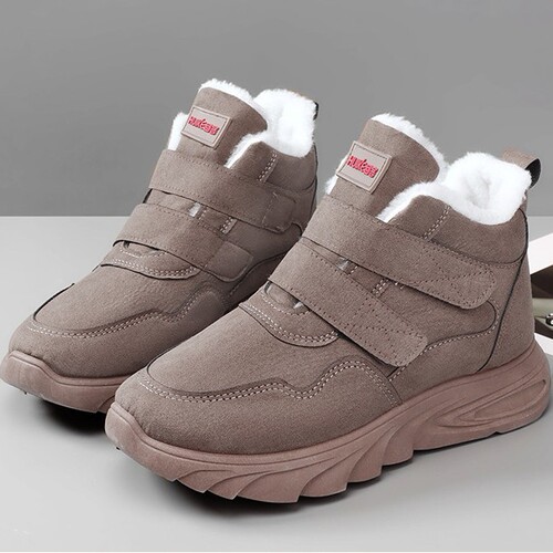 2026 autumn and winter women's shoes New style velvet warm snow boots women's cotton shoes fashionable all-matching casual shoes light mother's shoes