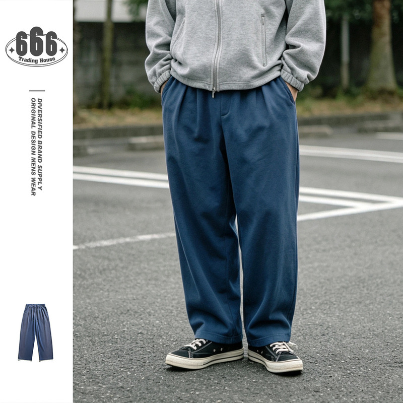 Undrest Retro Heavy-Duty Washed Distressed Ripped Sports Casual Pants Unisex Sweatpants Spring and Autumn Long Pants Ck46