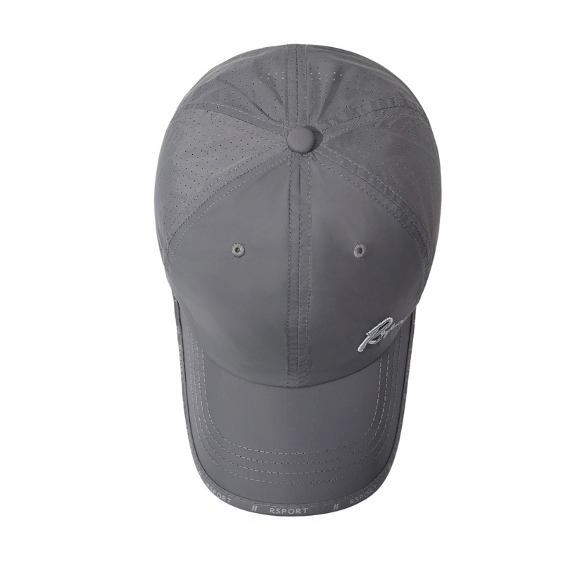 Summer Letter Embroidered Baseball Cap, Quick-drying, Thin, Unisex, Popular, Face-slimming, Casual Sports, Versatile_voghion.com