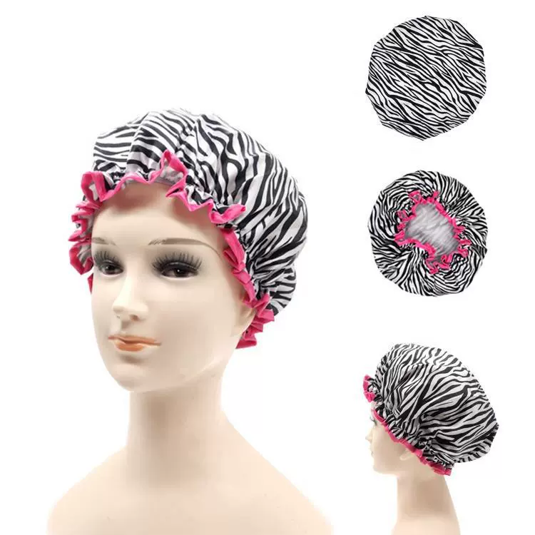 工厂直销干发帽Spa浴缸配件水疗汗蒸双层防水弹性浴帽LOGO定制