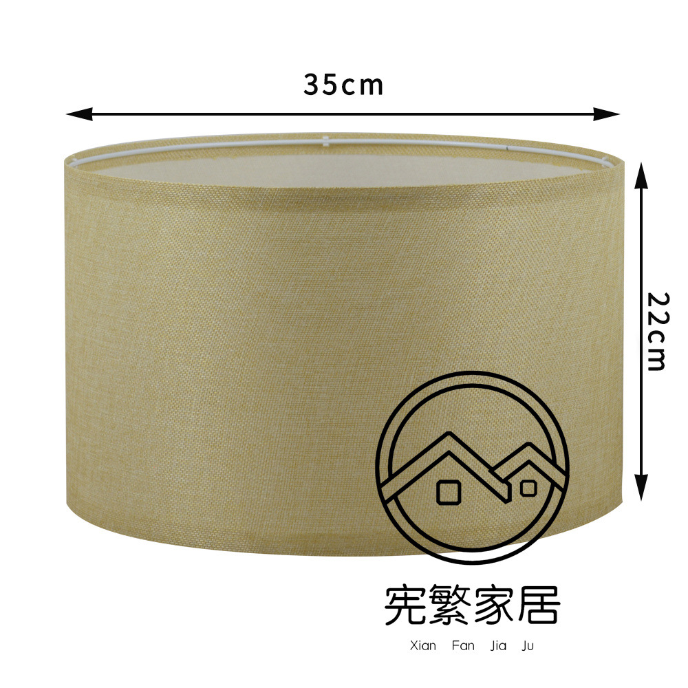 Transfronteriza desmontable plegable KD pantalla Shell sombreado redondo de lino de tela de mesa lámpara de pared lámpara de pie lámpara colgante Accesorios