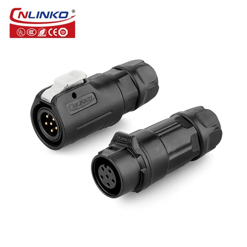 Lingke M12 6-пиновый влагостойкий кабель-подключение разъем сборки_производитель дисплея в Пекине