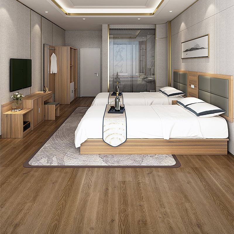 Hotel dedicated hotel bed standard room full set bed & breakfast furniture guest room single apartment people hanging board wall hanging backboard