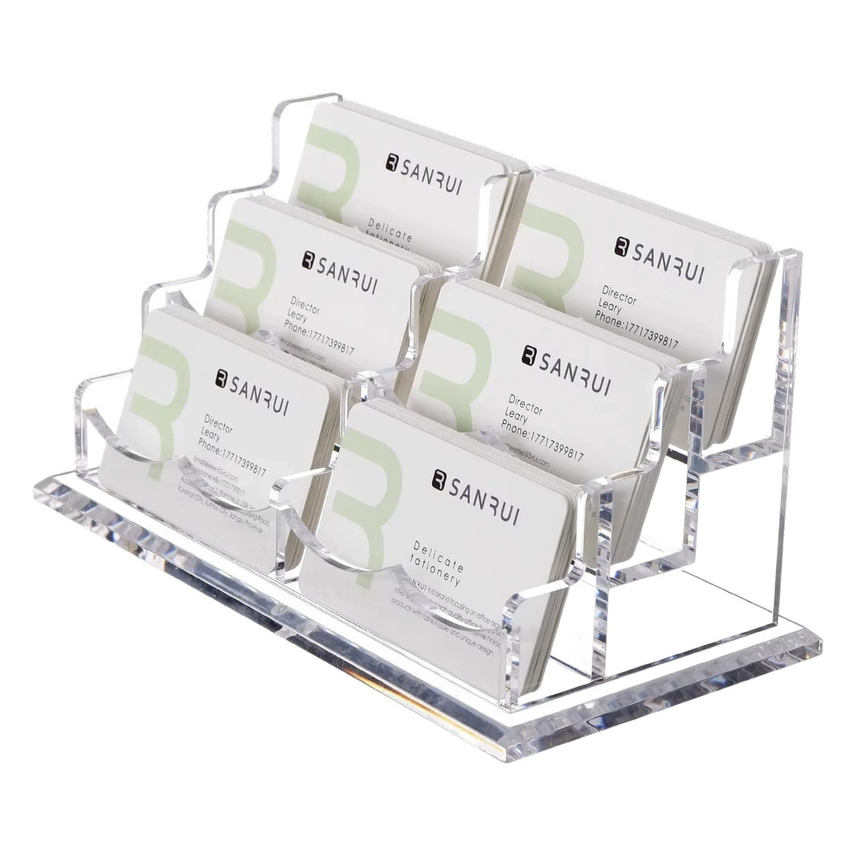 Трансграничная эксклюзив для прозрачного настольного сидения для визитных карточек креативная визитная карточка для хранения визитных карточек Акро визитная карточка