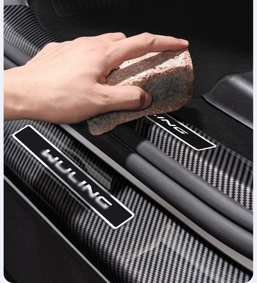 Suitable for Wuling Starlight L: door sill trim, welcome step, and trunk protector – 26 pieces of car interior protection and decorative accessories