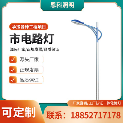 市電路燈杆戶外照明燈6米8米9米農村公路項目市電路燈公路路燈