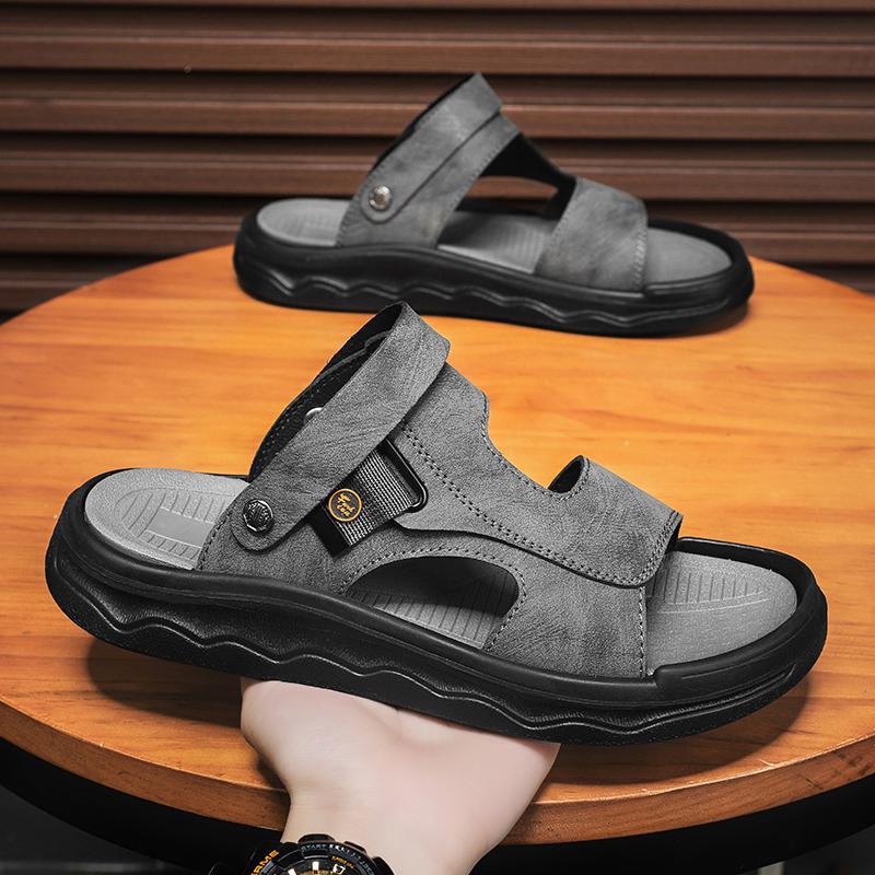 2025 Summer New Fashion Trendy High Quality Microfiber Sandals Beach Shoes Batch Men's Shoes