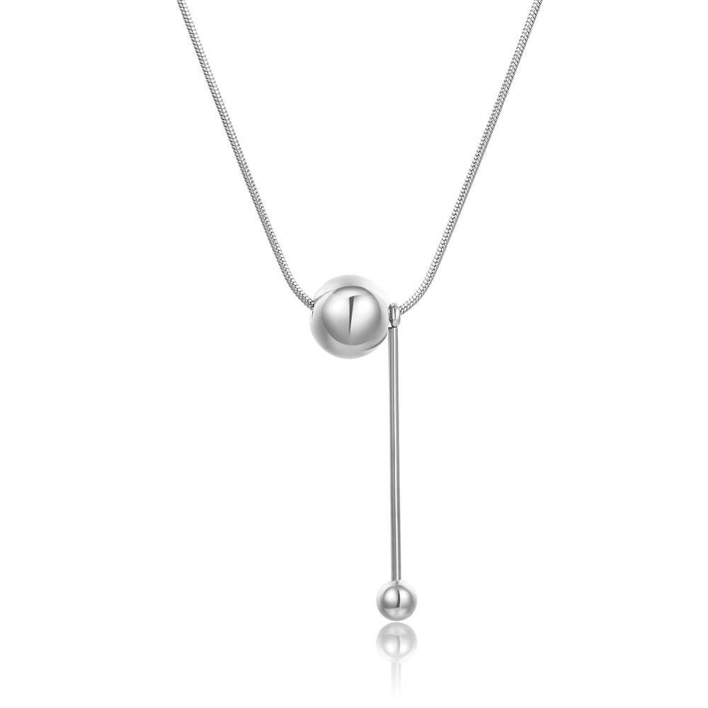 Retro Geometric Stainless Steel Pendant Necklace Plating Stainless Steel Necklaces_colorza_7