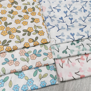 Pure Cotton White Rabbit Printed Fabric Cotton Quilt Cover Bed Sheet Pillowcase Tablecloth Tablecloth Fabric Handmade DIY Cloth