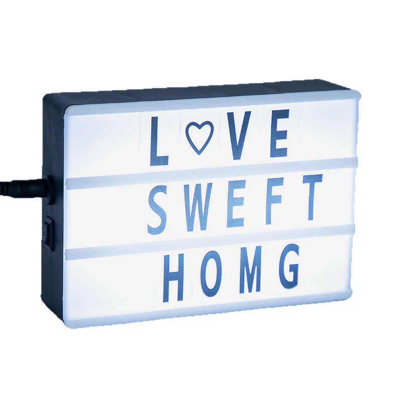 Suministro directo de fábrica transfronterizo Amazon luminoso LEDA3 A4 A5 A6 carta caja de luz amor modelado luz al por mayor