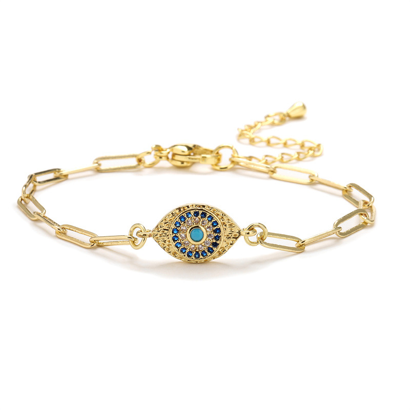 Fashion Palm Copper Bracelets Plating Zircon Copper Bracelets