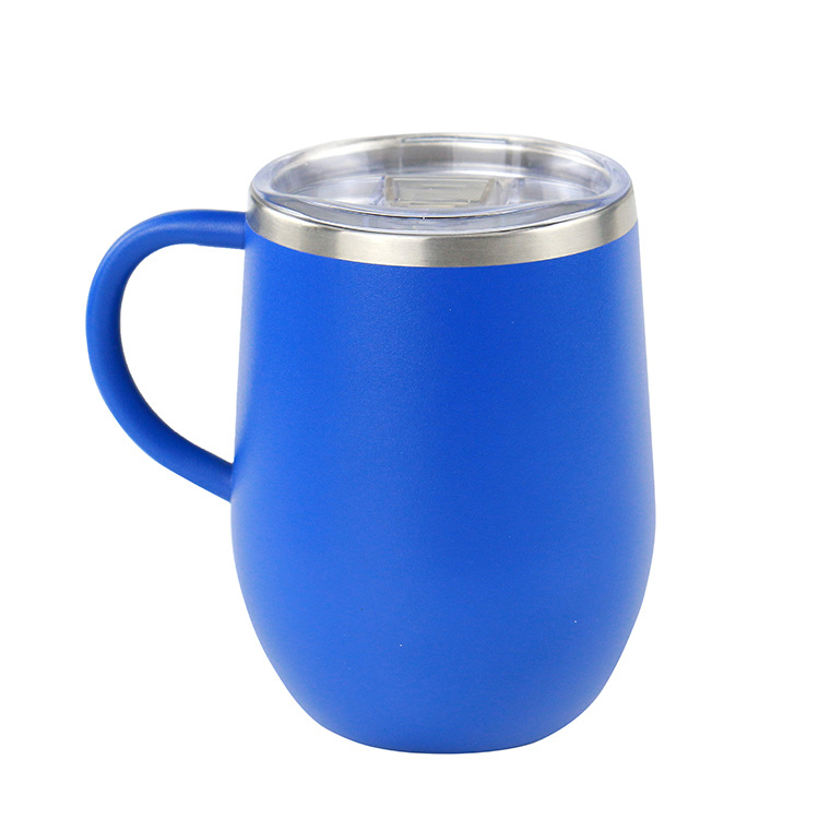 12oz acero inoxidable doble mango taza de aislamiento de huevo taza de agua portátil taza de café estilo de moda nacional
