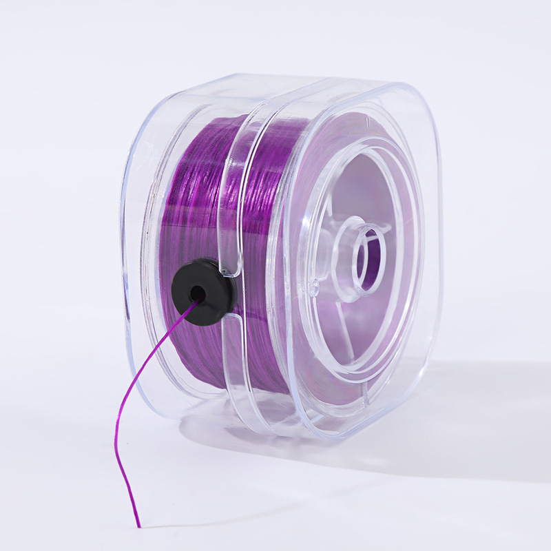 0.8 ミリメートル正方形ボックスフラットワイヤー弾性糸 50m DIY ブレスレットビーズジュエリーアクセサリースパンデックス糸耐摩耗性文具ワイヤー|undefined