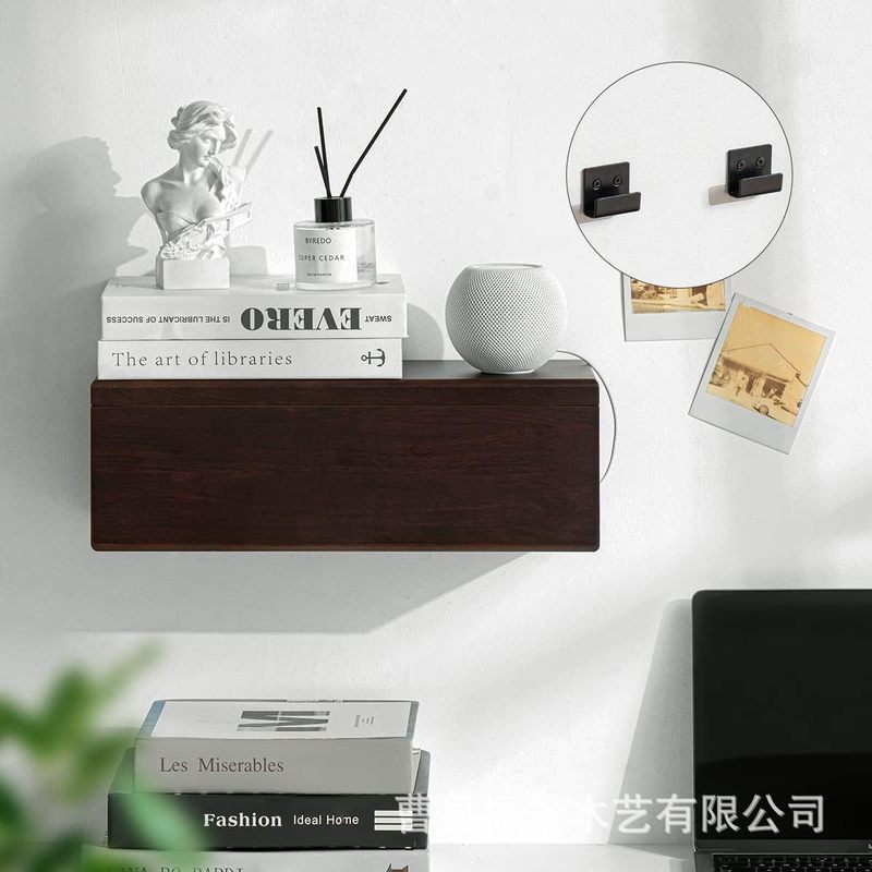 メーカー既製木製配線箱、無垢材プラグインボード、電線整理箱、電源ソケット整理木箱、電線収納|undefined