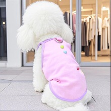 宠物猫咪狗狗衣服夏季薄款卡通爱心吊带背心可牵引无袖背心可代发