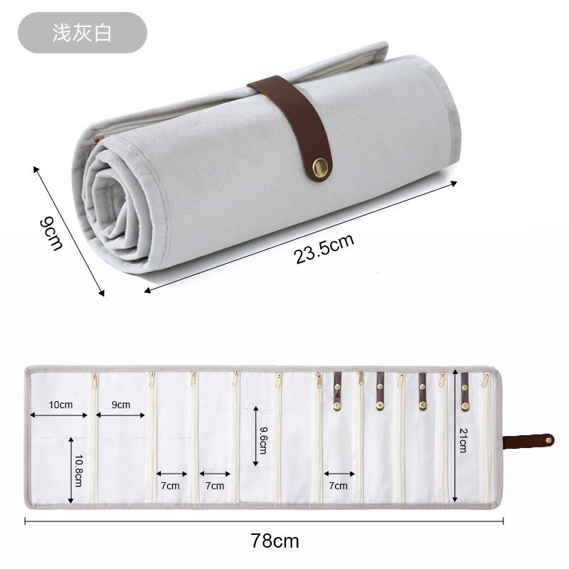 Travel Necklace Multi-tier Portable Jewelry from Yomiego