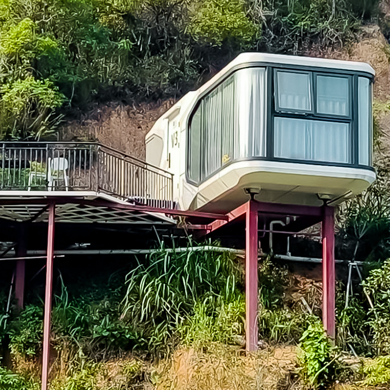 Cápsula espacial casa móvil Internet celebridad check-in tapa dura al aire libre B&B casa inteligente Apple almacén fabricante móvil nuevas áreas rurales