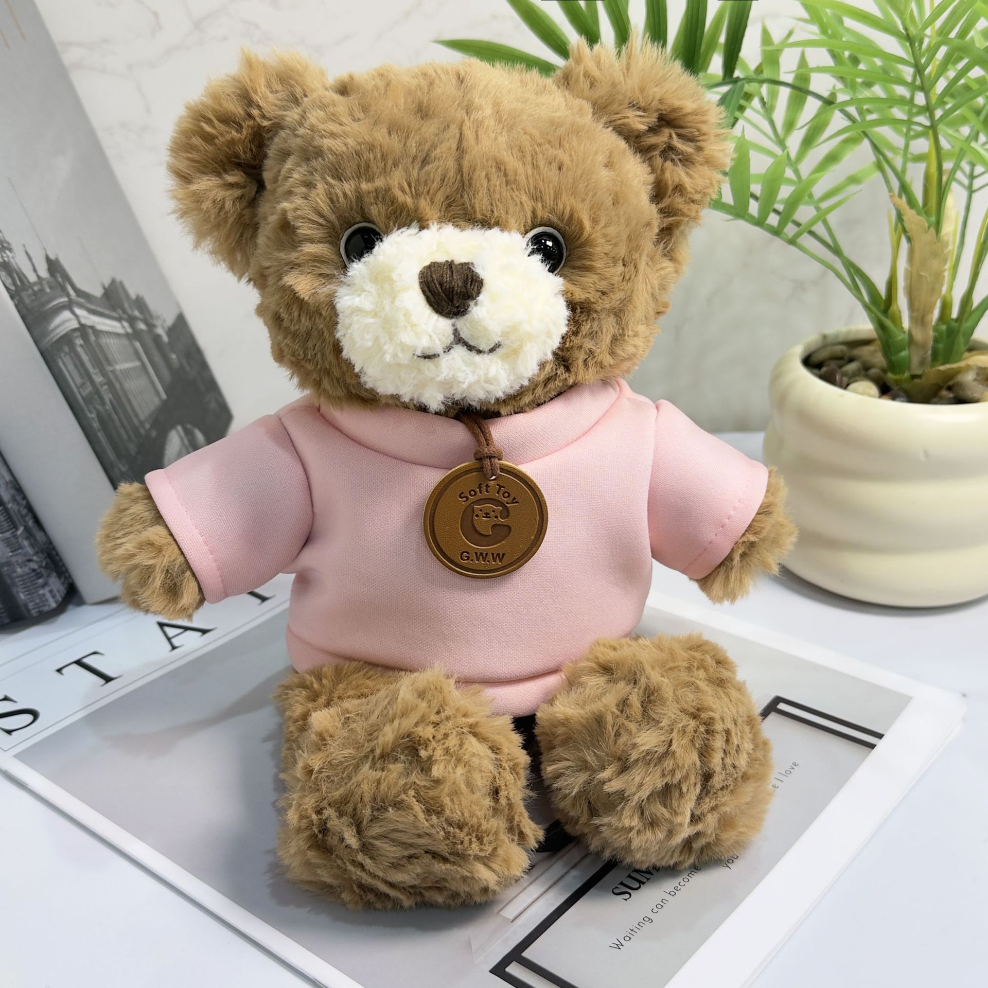 Vestido Teddy Bear suéter Teddy Bear camiseta actividad regalo juguete de peluche impresión LOGO