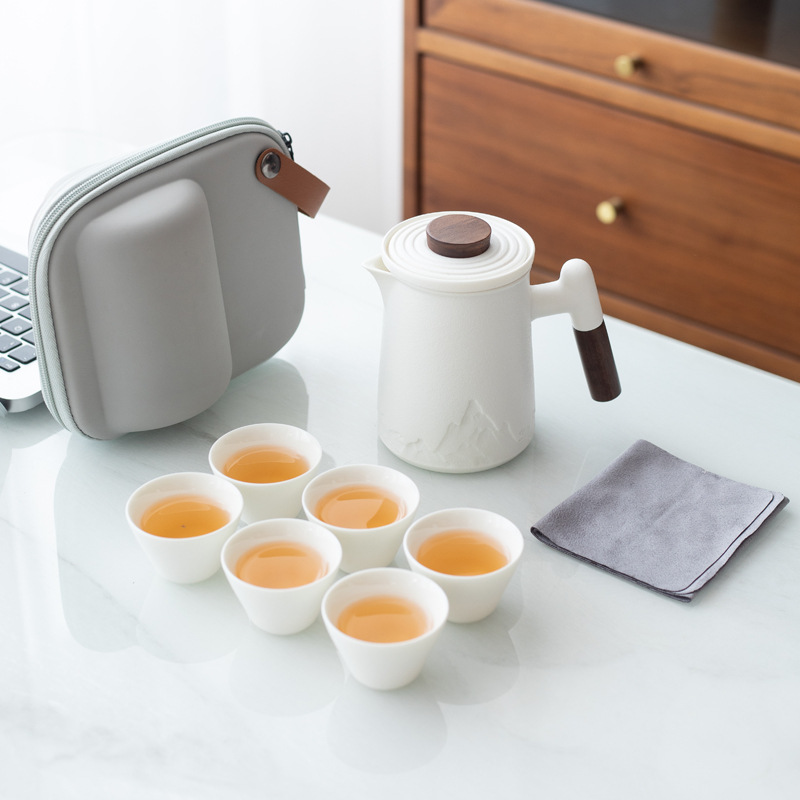 旅行茶具便携式快客杯户外旅游喝茶装备功夫泡茶壶茶杯随身包套装