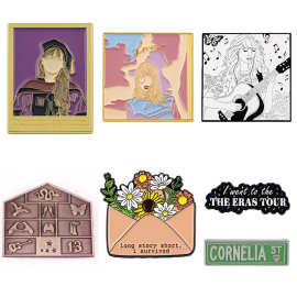 欧美歌手音乐专辑胸针别针服装包包配饰合金徽章跨境外贸批发热销