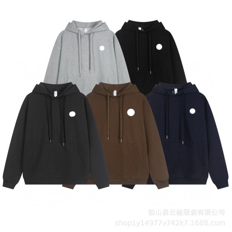 2026 New Model Sss Foreign Letter Logo Autumn and Winter Heavy-Duty Silver-Plated Hooded Fleece Sweatshirt Trendy Fashion Style 2026 New Model Sss Foreign Letter Logo Autumn and Winter Heavy-Duty Silver-Plated Hooded Fleece Sweatshirt Trendy Fashion Style