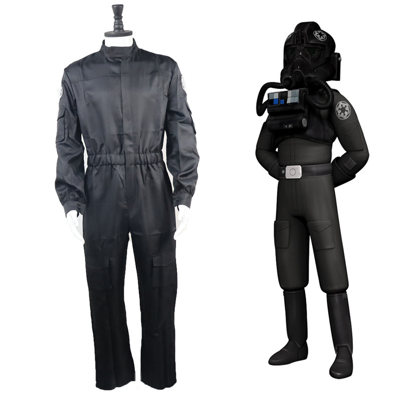 スターウォーズ帝国ネクタイ戦闘機パイロットコスプレ衣装飛行服501ユニフォーム|undefined