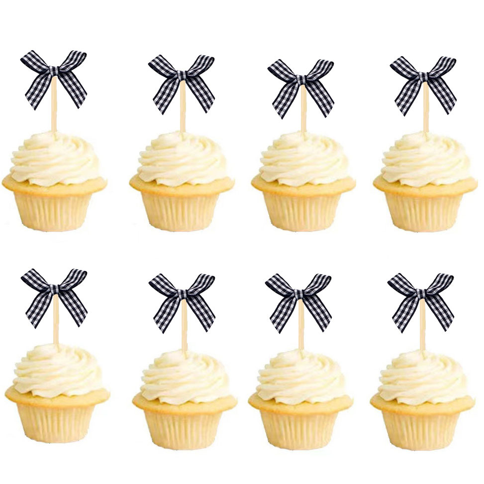 Plaid arco insert pastel insert insert postre horneado etiqueta decorativa tela fiesta postre insert Navidad