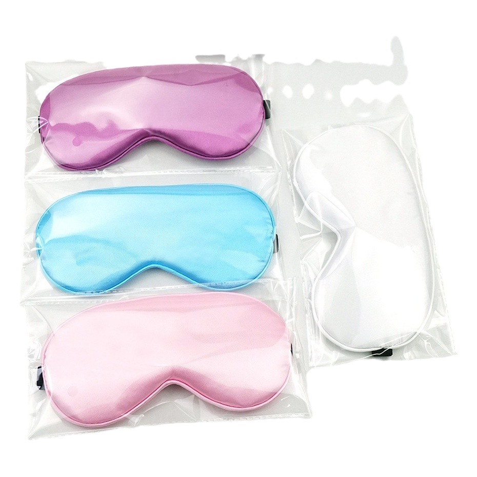 Máscara de ojos de seda de doble cara de seda de morera natural máscara de ojos de sombreado de línea incrustada en stock al por mayor fábrica de máscara de ojo para dormir