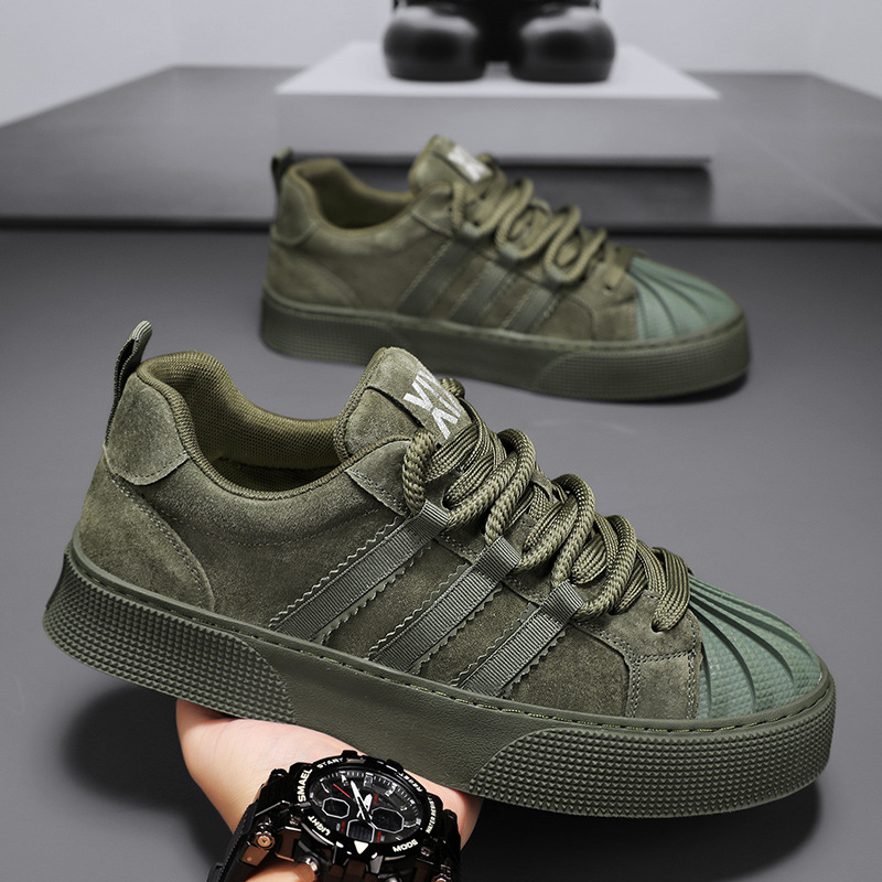 Zapatos de hombre con cabeza de concha, trabajo en el sitio de construcción de primavera y verano, todos los zapatos de trabajo de seguro laboral negro, zapatos de deporte de marca de moda para hombres impermeables, suela gruesa