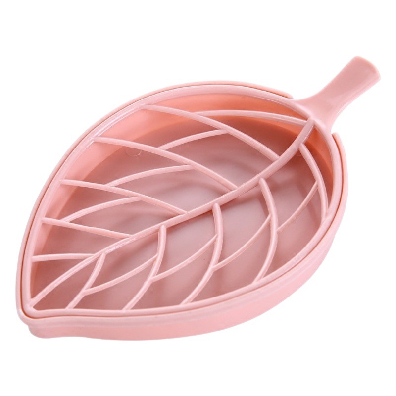 Caja de jabón de hoja creativa de baño caja de jabón de doble capa grande caja de jabón de drenaje caja de jabón de tocador ventas directas de fábrica