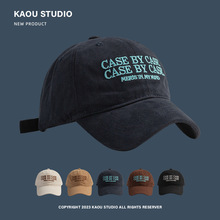 韩版显脸小帽子女百搭字母刺绣鸭舌帽男四季休闲弯檐亲子棒球帽