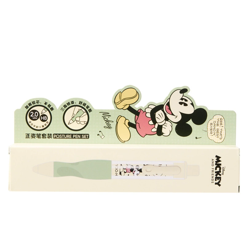 Disney, children's automatic pencil, cartoon set, 2.0mm