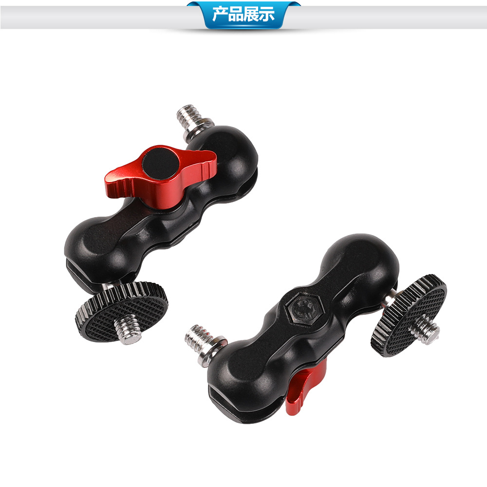 En stock mini mano mágica doble cabeza fuerte abrazadera de cangrejo metal doble cabeza de bola universal mano guisante abrazadera soporte