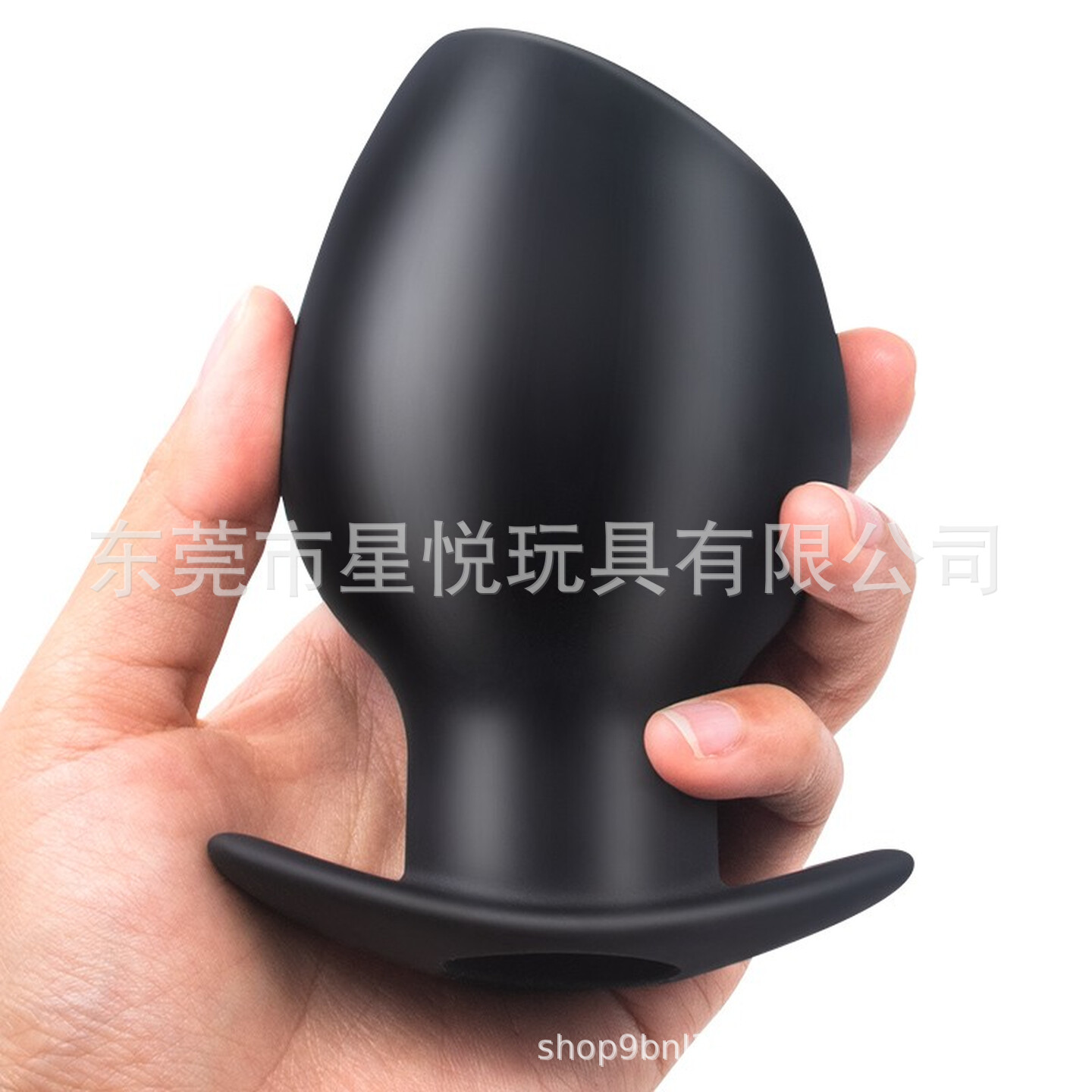 Hollow Silicone Anal Plug, Large Size Enema-Friendly Dilator for Adults — detail image 3